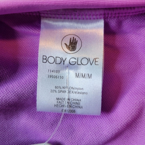 Body Glove Purple High Cut Cheeky Bikini Bottoms - Picture 6 of 6